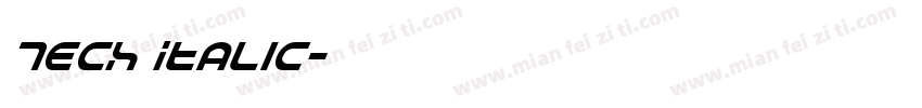 Tech Italic字体转换